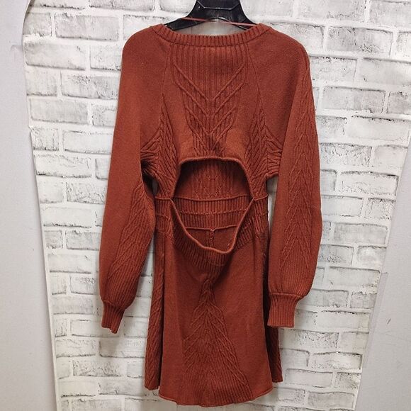 Free People Terracotta Long Sleeve Dress - Picture 5 of 5